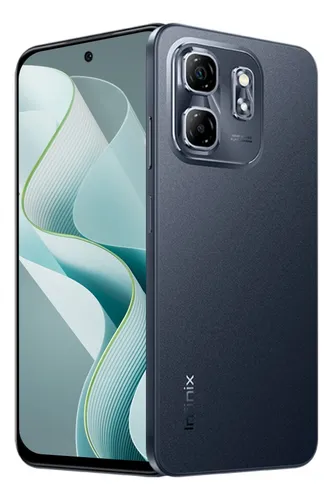 Smartphone Infinix Hot 50i 4GB RAM 256GB 4G Câmera Dupla 48MP Selfie 8MP 5000mAh 6,7” 120Hz Preto Obsidiana