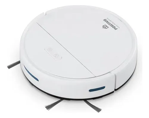 Smart Robô Aspirador Wi-Fi 3 em 1 positivo cor branco