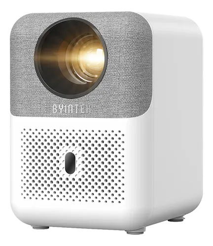 Projetor Byintek Love U4 Cor Bege 1080p 300 Ansi Lente Selada Wifi, Bluetooth
