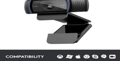 Câmera webcam Logitech C920e Full HD 30fps ideal para aulas online e estudo remoto na volta às aulas