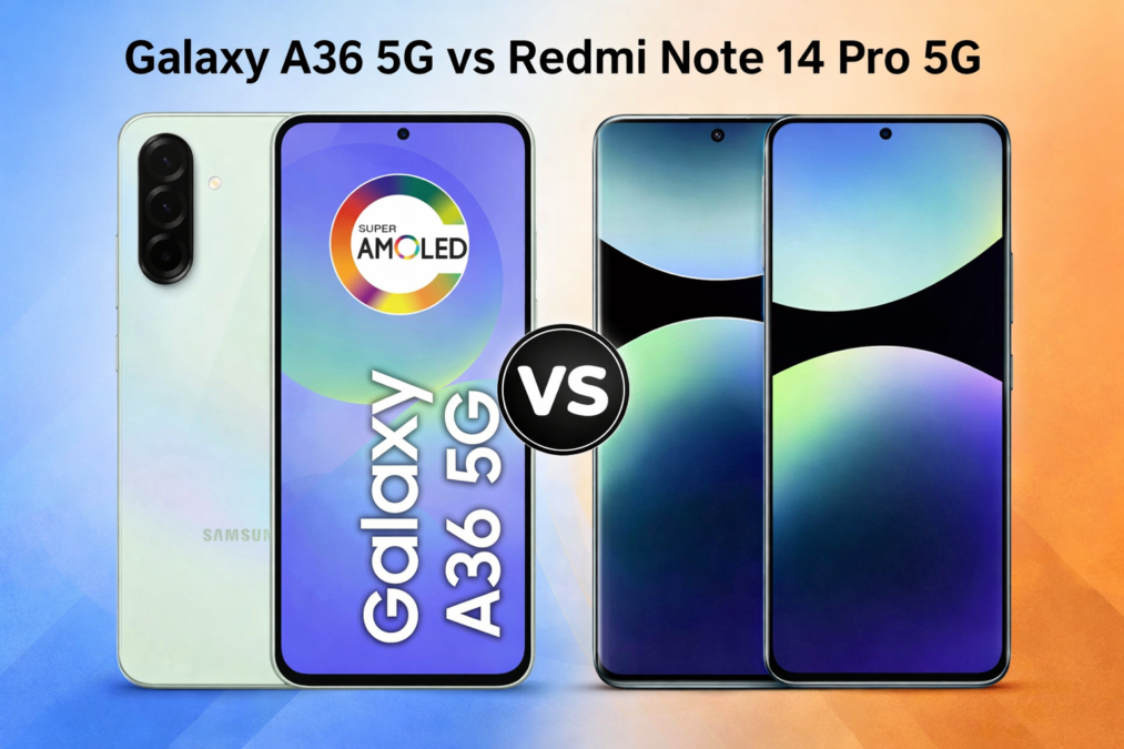 Comparativo Samsung Galaxy A36 5G e Xiaomi Redmi Note 14 Pro 5G