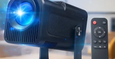 Projetor HY320 Davely Smart TV Android portátil Full HD com Wi-Fi 6 e controle remoto