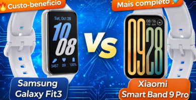Comparativo Samsung Galaxy Fit3 vs Xiaomi Smart Band 9 Pro smartbands